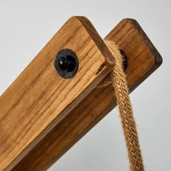 Hofstein Aarhus Wandleuchte Schwarz, Holz dunkel, 1-flammig -Wandleuchten Verkaufsgeschäft aarhus wandleuchte h3315170 20