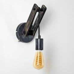 Hofstein Aarhus Wandleuchte Schwarz, Grau, 1-flammig -Wandleuchten Verkaufsgeschäft aarhus wandleuchte h3315194 11