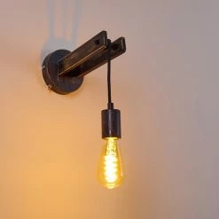 Hofstein Aarhus Wandleuchte Schwarz, Grau, 1-flammig -Wandleuchten Verkaufsgeschäft aarhus wandleuchte h3315194 18