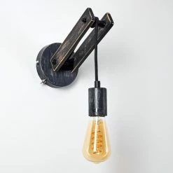 Hofstein Aarhus Wandleuchte Schwarz, Grau, 1-flammig -Wandleuchten Verkaufsgeschäft aarhus wandleuchte h3315194 4