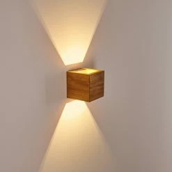 Hofstein Adak Wandleuchte LED Holz dunkel, 1-flammig -Wandleuchten Verkaufsgeschäft adak wandleuchte h3308295 11