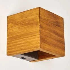 Hofstein Adak Wandleuchte LED Holz dunkel, 1-flammig -Wandleuchten Verkaufsgeschäft adak wandleuchte h3308295 13