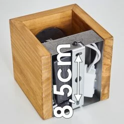 Hofstein Adak Wandleuchte LED Holz dunkel, 1-flammig -Wandleuchten Verkaufsgeschäft adak wandleuchte h3308295 17