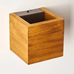 Hofstein Adak Wandleuchte LED Holz dunkel, 1-flammig -Wandleuchten Verkaufsgeschäft adak wandleuchte h3308295 5