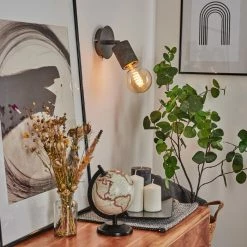 Hofstein Ajaccio Wandleuchte Nickel-Matt, 1-flammig -Wandleuchten Verkaufsgeschäft ajaccio wandleuchte h3557082 11