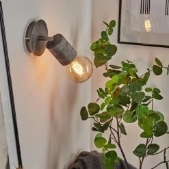 Hofstein Ajaccio Wandleuchte Nickel-Matt, 1-flammig -Wandleuchten Verkaufsgeschäft ajaccio wandleuchte h3557082 6