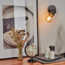 Hofstein Ajaccio Wandleuchte Nickel-Matt, 1-flammig -Wandleuchten Verkaufsgeschäft ajaccio wandleuchte h3557082 8