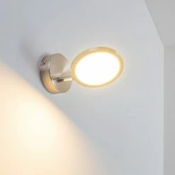 Hofstein Alberton Wandleuchte LED Hellbraun, 1-flammig -Wandleuchten Verkaufsgeschäft alberton wandleuchte h3009000 10