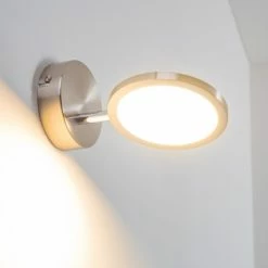 Hofstein Alberton Wandleuchte LED Hellbraun, 1-flammig -Wandleuchten Verkaufsgeschäft alberton wandleuchte h3009000 2