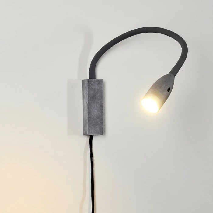 Hofstein Alsea Bettleuchte LED Grau, 1-flammig, Bewegungsmelder 8 Hofstein Alsea Bettleuchte LED Grau, 1-flammig, Bewegungsmelder – Bild 8