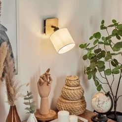 Hofstein Alsen Wandleuchte Schwarz, Holz hell, 1-flammig 20 Hofstein Alsen Wandleuchte Schwarz, Holz hell, 1-flammig -Wandleuchten Verkaufsgeschäft alsen wandleuchte h3581131 8