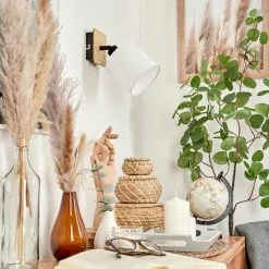 Hofstein Alsen Wandleuchte Schwarz, Holz hell, 1-flammig 21 Hofstein Alsen Wandleuchte Schwarz, Holz hell, 1-flammig -Wandleuchten Verkaufsgeschäft alsen wandleuchte h3581131 9