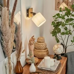 Hofstein Alsen Wandleuchte Schwarz, Holz dunkel, 1-flammig -Wandleuchten Verkaufsgeschäft alsen wandleuchte h3581179 10