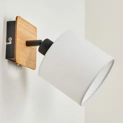 Hofstein Alsen Wandleuchte Schwarz, Naturfarben, 1-flammig -Wandleuchten Verkaufsgeschäft alsen wandleuchte h3581216 7