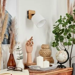 Hofstein Alsen Wandleuchte Schwarz, Naturfarben, 1-flammig -Wandleuchten Verkaufsgeschäft alsen wandleuchte h3581216 9