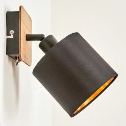 Hofstein Alsen Wandleuchte Schwarz, Holz dunkel, 1-flammig 19 Hofstein Alsen Wandleuchte Schwarz, Holz dunkel, 1-flammig -Wandleuchten Verkaufsgeschäft alsen wandleuchte h3581292 7