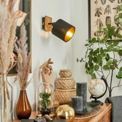 Hofstein Alsen Wandleuchte Schwarz, Holz dunkel, 1-flammig 20 Hofstein Alsen Wandleuchte Schwarz, Holz dunkel, 1-flammig -Wandleuchten Verkaufsgeschäft alsen wandleuchte h3581292 8