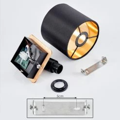 Hofstein Alsen Wandleuchte Schwarz, Naturfarben, 1-flammig -Wandleuchten Verkaufsgeschäft alsen wandleuchte h3581339 4