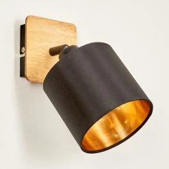 Hofstein Alsen Wandleuchte Schwarz, Naturfarben, 1-flammig -Wandleuchten Verkaufsgeschäft alsen wandleuchte h3581339 7