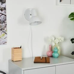 Hofstein Ambousi Wandleuchte Chrom, Weiß, 1-flammig 25 Hofstein Ambousi Wandleuchte Chrom, Weiß, 1-flammig -Wandleuchten Verkaufsgeschäft ambousi wandleuchte h3409527 12