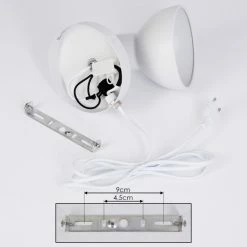 Hofstein Ambousi Wandleuchte Chrom, Weiß, 1-flammig 17 Hofstein Ambousi Wandleuchte Chrom, Weiß, 1-flammig -Wandleuchten Verkaufsgeschäft ambousi wandleuchte h3409527 4