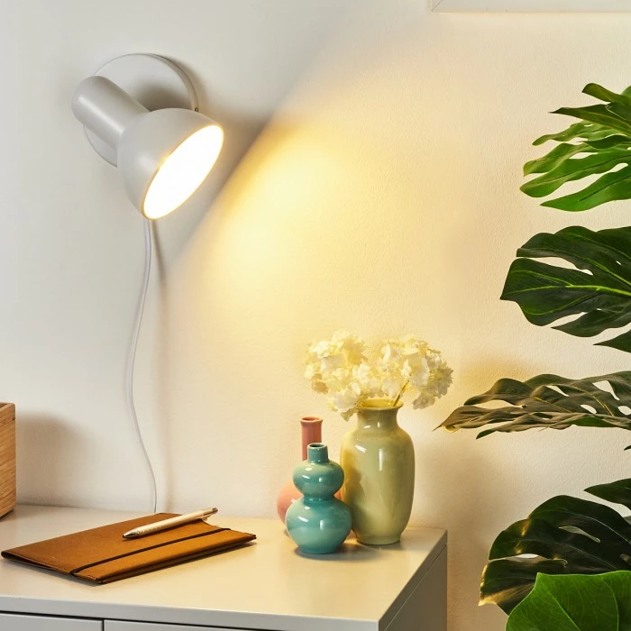 Hofstein Ambousi Wandleuchte Chrom, Weiß, 1-flammig 7 Hofstein Ambousi Wandleuchte Chrom, Weiß, 1-flammig – Bild 7