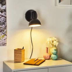 Hofstein Ambousi Wandleuchte Chrom, Schwarz, 1-flammig 23 Hofstein Ambousi Wandleuchte Chrom, Schwarz, 1-flammig -Wandleuchten Verkaufsgeschäft ambousi wandleuchte h3409541 11