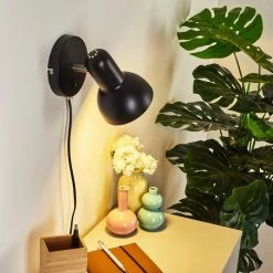 Hofstein Ambousi Wandleuchte Chrom, Schwarz, 1-flammig 18 Hofstein Ambousi Wandleuchte Chrom, Schwarz, 1-flammig -Wandleuchten Verkaufsgeschäft ambousi wandleuchte h3409541 6