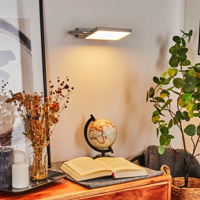 Hofstein Anneau Wandleuchte LED Chrom, Silber, 1-flammig 1 Hofstein Anneau Wandleuchte LED Chrom, Silber, 1-flammig