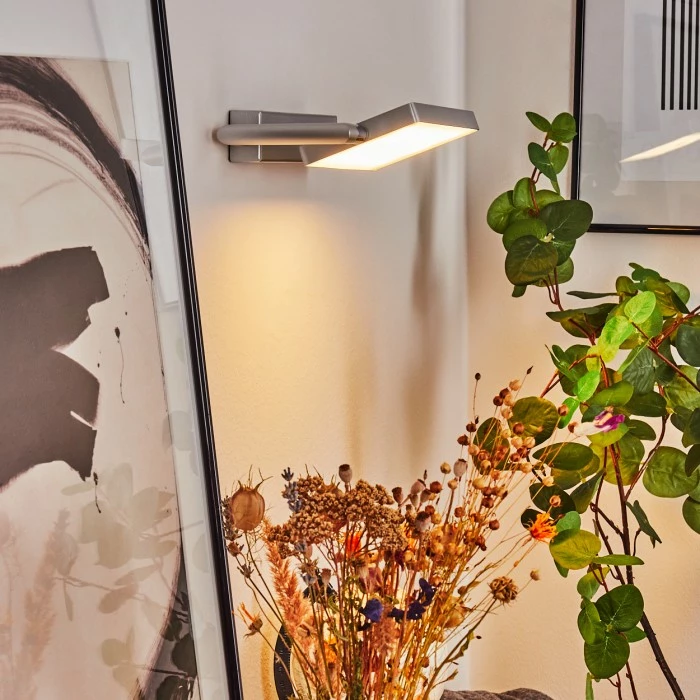 Hofstein Anneau Wandleuchte LED Chrom, Silber, 1-flammig 7 Hofstein Anneau Wandleuchte LED Chrom, Silber, 1-flammig – Bild 7