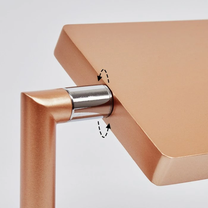 Hofstein Anneau Wandleuchte LED Chrom, Kupferfarben, 1-flammig 6 Hofstein Anneau Wandleuchte LED Chrom, Kupferfarben, 1-flammig – Bild 6