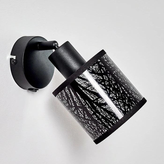 Hofstein Antalya Wandleuchte Schwarz, 1-flammig 12 Hofstein Antalya Wandleuchte Schwarz, 1-flammig – Bild 12