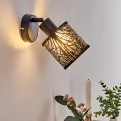 Hofstein Antalya Wandleuchte Schwarz, 1-flammig 27 Hofstein Antalya Wandleuchte Schwarz, 1-flammig -Wandleuchten Verkaufsgeschäft antalya wandleuchte h3330449 6