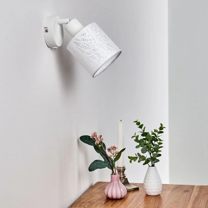 Hofstein Antalya Wandleuchte Weiß, 1-flammig 14 Hofstein Antalya Wandleuchte Weiß, 1-flammig – Bild 14