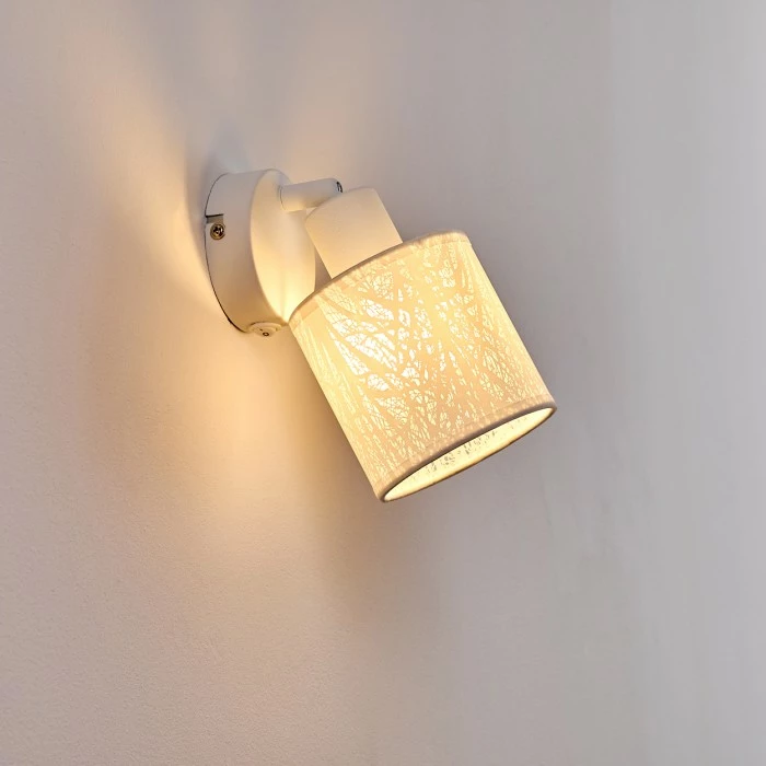 Hofstein Antalya Wandleuchte Weiß, 1-flammig 3 Hofstein Antalya Wandleuchte Weiß, 1-flammig – Bild 3