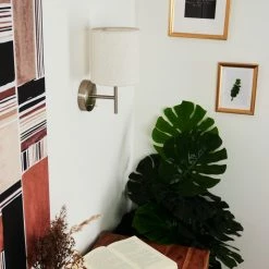 Hofstein Antillo Wandleuchte Nickel-Matt, 1-flammig -Wandleuchten Verkaufsgeschäft antillo wandleuchte h3421765 11