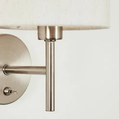 Hofstein Antillo Wandleuchte Nickel-Matt, 1-flammig -Wandleuchten Verkaufsgeschäft antillo wandleuchte h3421765 2