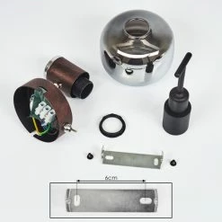 Hofstein Arconciel Wandleuchte Rostfarben, 1-flammig -Wandleuchten Verkaufsgeschäft arconciel wandleuchte h3285473 do1 4