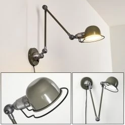 Hofstein Arild Wandleuchte Schwarz, Grün, 1-flammig