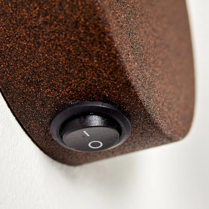 Hofstein Arjen Wandleuchte Rostfarben, Holz dunkel, 1-flammig 14 Hofstein Arjen Wandleuchte Rostfarben, Holz dunkel, 1-flammig – Bild 14