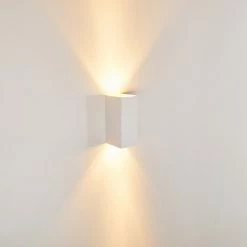 Hofstein Aversa Wandleuchte Wei&szlig;, 2-flammig -Wandleuchten Verkaufsgeschäft aversa wandleuchte h169361 12