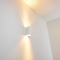 Hofstein Aversa Wandleuchte Wei&szlig;, 2-flammig -Wandleuchten Verkaufsgeschäft aversa wandleuchte h169361 2