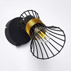 Hofstein Ayen Wandleuchte Schwarz-Gold, 1-flammig 39 Hofstein Ayen Wandleuchte Schwarz-Gold, 1-flammig -Wandleuchten Verkaufsgeschäft ayen wandleuchte h3283592 do1 11