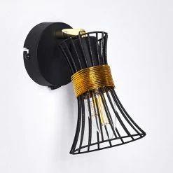 Hofstein Ayen Wandleuchte Schwarz-Gold, 1-flammig 48 Hofstein Ayen Wandleuchte Schwarz-Gold, 1-flammig -Wandleuchten Verkaufsgeschäft ayen wandleuchte h3283592 do1 20