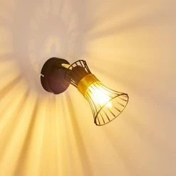 Hofstein Ayen Wandleuchte Schwarz-Gold, 1-flammig 53 Hofstein Ayen Wandleuchte Schwarz-Gold, 1-flammig -Wandleuchten Verkaufsgeschäft ayen wandleuchte h3283592 do1 25