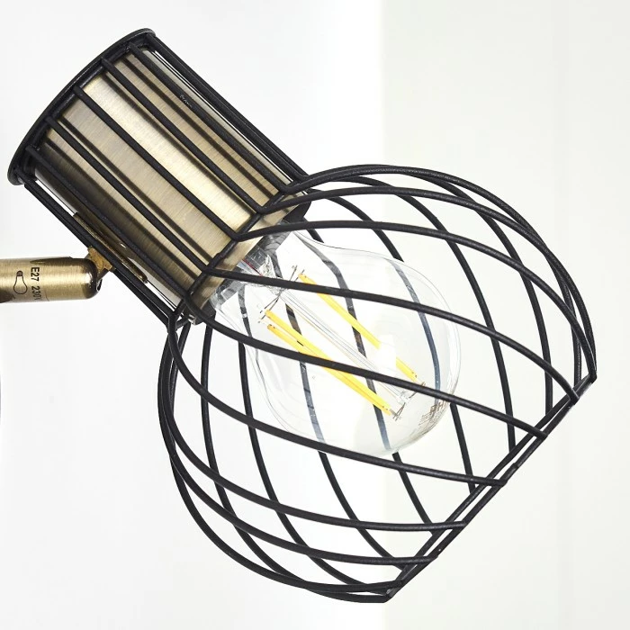 Hofstein Bacau Wandleuchte Schwarz-Gold, 1-flammig 11 Hofstein Bacau Wandleuchte Schwarz-Gold, 1-flammig – Bild 11