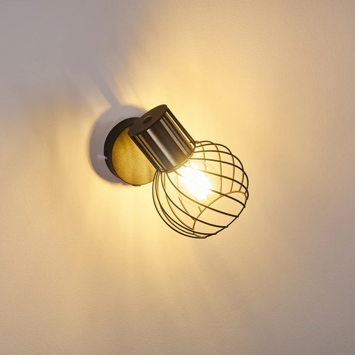 Hofstein Bacau Wandleuchte Schwarz-Gold, 1-flammig 19 Hofstein Bacau Wandleuchte Schwarz-Gold, 1-flammig – Bild 19