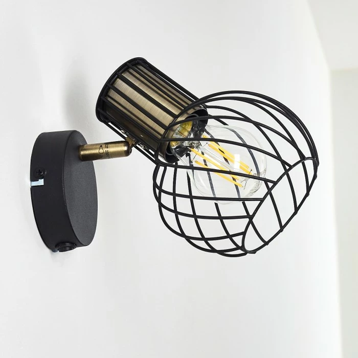 Hofstein Bacau Wandleuchte Schwarz-Gold, 1-flammig 20 Hofstein Bacau Wandleuchte Schwarz-Gold, 1-flammig – Bild 20