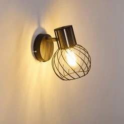 Hofstein Bacau Wandleuchte Schwarz-Gold, 1-flammig 24 Hofstein Bacau Wandleuchte Schwarz-Gold, 1-flammig -Wandleuchten Verkaufsgeschäft bacau wandleuchte h3320136 3