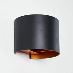 Hofstein Badajoz Wandleuchte LED Schwarz, Kupferfarben, 1-flammig -Wandleuchten Verkaufsgeschäft badajoz wandleuchte h3312889 19